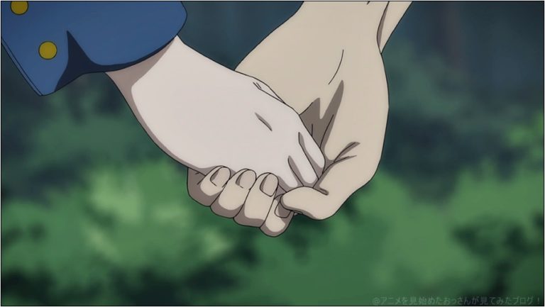 虚構推理 のアニメ の最後の手を繋ぐシーンが甘酸っぱくて好き　【琴子がカワイイ】「虚構推理」をアニメを見始めたおっさんが見てみた！けどつまらない【評価･レビュー･感想★★★★☆】#虚構推理 #岩永琴子 #鬼頭明里